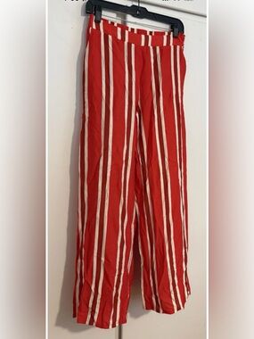 Flawless Multi Color Striped Size Small Lightweight Wide Leg Pants By Lulumari